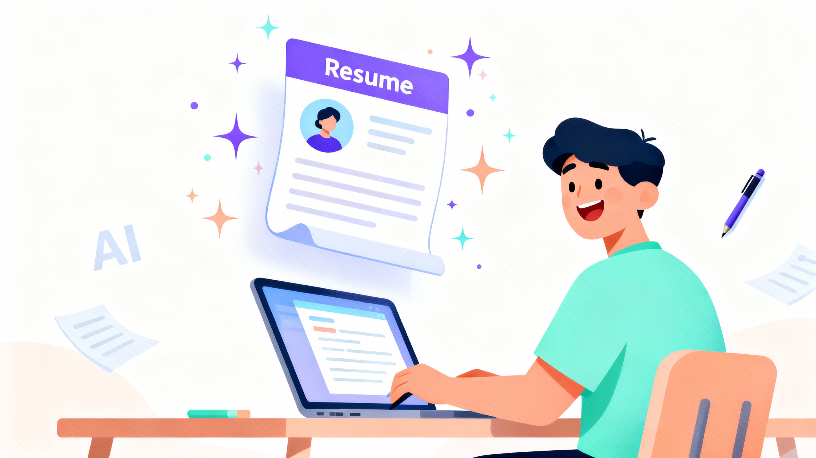 Interface du Générateur de CV IA